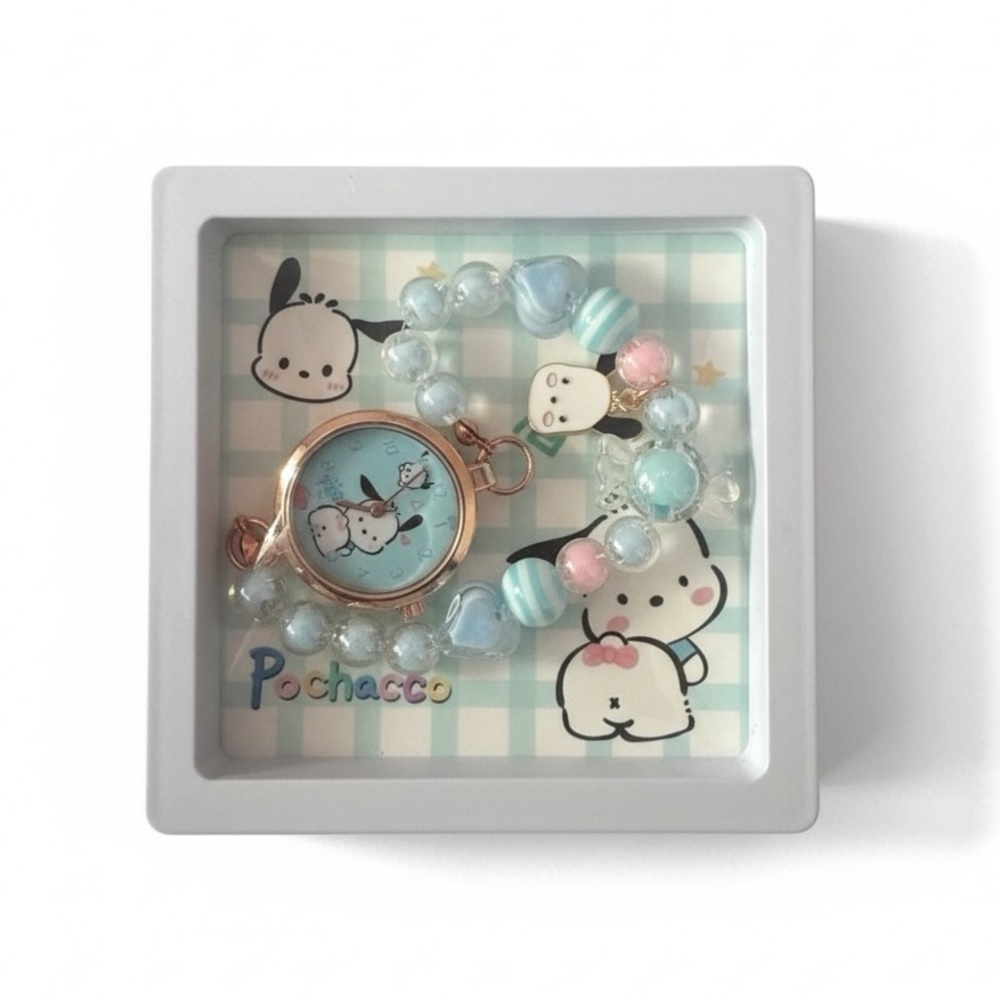 Beaded Bracelet Watch - Pochacco | Sanrio Kawaii